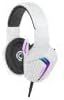 Wired Gaming Headset with Adjustable Microphone Compatible with PS5 PS4 Switch Xbox PC Mac LED Gaming Headset 50mm Speakers Comfortable and Breathable Wired Jack - Meteor (Frost White)