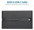 Tripp Lite USB-C Docking Station Hub 4K @ 30 Hz HDMI VGA Gigabit Ethernet Port 100W PD Charging USB 3.2 Gen 1 Memory Card Slot Thunderbolt 3 Compatible Black 3-Year Warranty (U442-DOCK3-B)