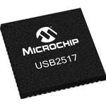 Microchip Technology USB2517-JZX-TR Low/Full/High Speed Compatible 7 Port Hub - USB 2.0-3.3V - 64-Pin QFN - Tape&ampReel (5 Item/s)