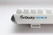 Ducky One 3 White 100% Mechanical Keyboard: Quack Mechanics Dampening Hot-Swappable Cherry Black Switches High-Density PBT Doubleshot Keycaps RGB US White