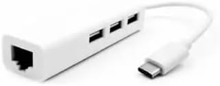 3-Ports USB 3.1 Gigabit Ethernet Port RJ45 Wired Network Adapter Hub to 1000Mbps