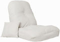 ELEFOCUS Floor Chair Adjustable Fully Foldable Lazy Sofa Padded Couch Lounger with Back Support for Reading in Living Room(Beige)