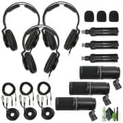 Zoom ZDM-1 Podcast Mic Pack Dynamic Microphone ZHP-1 Headphones TPS-4 Tripod Windscreen 2-Meter XLR Cable for Recording &amp Streaming + Cleaning Kit (Pack of 3)