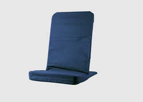 Original BackJack -Made in The USA- Navy Cotton Fabric Lightweight Floor Seating Chair for Gaming Families Parents Daycare Back Support Reading Yoga Meditation Dorm School