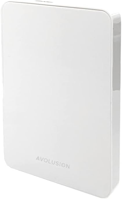 Avolusion Z1-S 500GB USB 3.0 Portable External Gaming Hard Drive - White (for PS4 Pre-Formatted) - 2 Year Warranty (Renewed)