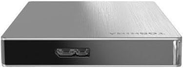 Toshiba Canvio Slim II 1TB Portable External Hard Drive Silver (HDTD210XS3E1)