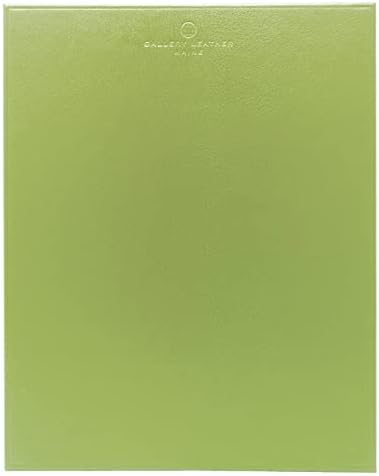 Gallery Leather Smooth Leather Mouse Pad - Portrait Layout Non-Slip &amp Waterproof Great for Work Desk &amp Home Handcrafted - Camden Kiwi - 10 x 8