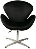 Ergonomic Gaming Chair Rotating Single Person Sofa Internet Celebrity Leisure Chair Yellow Flannel Swivel Computer Office Chair Quiet Cream Breeze Swan Design