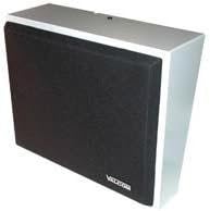 Valcom 8in Amplified Wall Speaker Metal - Black
