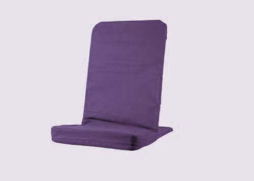 Original BackJack -MADE IN THE USA- Folding Tough Duck Purple Lightweight Floor Seating Chair for Gaming Families Parents Daycare Back Support Reading Yoga Meditation Dorm School
