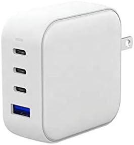 BoxWave Charger Compatible with ARZOPA Z1FC Portable Gaming Monitor (16.1 in) - PD miniCube (100W) 100W 3 PD Port Wall Charger International - Winter White