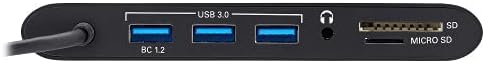 Tripp Lite USB 3.1 Gen 1 USB-C Docking Station w/USB-A HDMI VGA mDP Gigabit Ethernet MEM Card 3.5mm &amp USB-C PD Charging Black Housing USB C USB Type C USB Type-C (U442-DOCK1B)