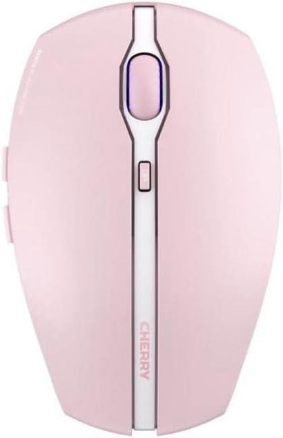 CHERRY GENTIX BT Wireless Bluetooth Mouse Multi-Device Function for up to 3 Devices Switchable Resolution (1000/2000 DPI) 7 Buttons and Scroll Wheel Battery Operated Black (Cherry Blossom)