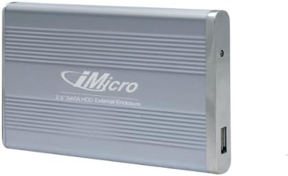 iMicro USB 2.0 320 GB SATA 2.5 Inch Portable External Hard Drive IM25SF320SI (Silver)