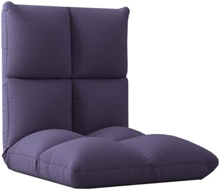 BTZHY Floor Chair Floor Chair with Backrest Foldable 6-Position Lazy Sofa Meditation Chair Window Chair for Adults Floor Chair Gaming Folding Lazy Sofa Chair for Living Room Bedroom(/Gray)