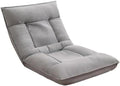 ELEFOCUS Lazy Sofa Couch Padded Sleeper Bed Couch Recliner. for Napping Reading and Meditation(Light Gray)