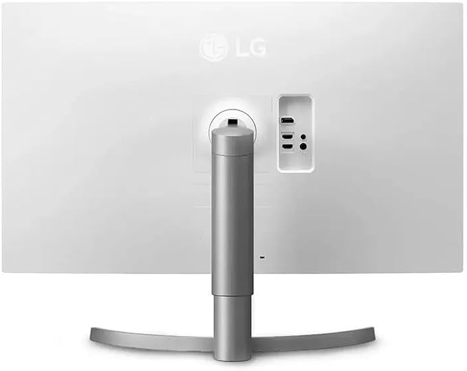 LG 32 Class Ultrafine 4K UHD IPS Monitor with Built-in Speakers &amp Tilt/Height Adjustable Stand HDR10 60Hz 5ms White 2024 Model (Renewed)