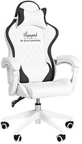 Gaming Chair Racing Style High Back Ergonomic Video Chair with Lumbar Support Flip-Up Arms Adjustable Headrest PU Leather(Black)