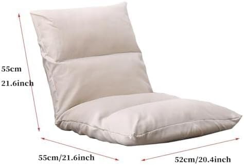 ELEFOCUS Foldable Floor Chair with 6 Positions Lazy Sofa Meditation Chair Folding Sofa Bed Couch Lounger(/Purple)