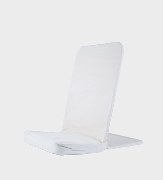 Original BackJack-Made in The USA- Folding Natural Cotton Fabric Lightweight Floor Seating Chair for Gaming Families Parents Daycare Back Support Reading Yoga Meditation Dorm