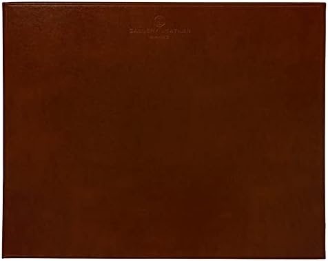 Gallery Leather Smooth Leather Mouse Pad - Landscape Layout Non-Slip &amp Waterproof Great for Work Desk &amp Home Handcrafted - Acadia Burgundy - 10 x 8