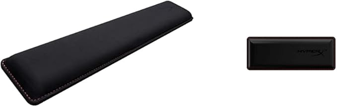 HyperX Wrist Rests - Cooling Gel Memory Foam - Anti-Slip - Keyboard and Mouse Accessories Black