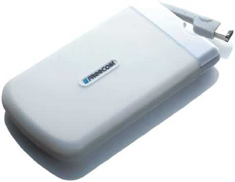 Freecom Tough Drive PRO 320GB FW+USB-2 White [Integrated USB Connection Shockproof External Mobile Hard Drive] 32705