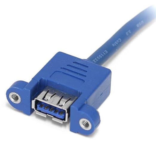 StarTech.com 1.6 ft Blue USB 3.0 Female-to-Female Cable for Motherboard Header Compatible with Computer Laptop Printer Keyboard Mouse USB Hub USB Flash Drive Authentication Fob