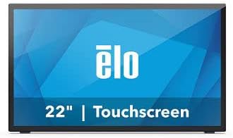 Elo 2270L 22-inch Wide LCD Monitor Full HD Projected Capacitive 10-Touch USB Controller Anti-Glare Zero-Bezel Collapsible Stand VGA DP and HDMI Video Interface Black Worldwide