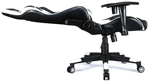 Gaming Chair Racing Style High Back Ergonomic PU Leather Swivel Chair with Headrest &amp Lumbar Support for Home Office(Blue)