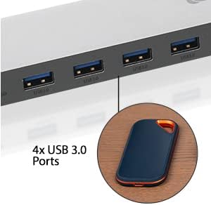 IOGEAR USB-C Triple Display Dock Station - 4K 60Hz - 2 HDMI - 1 DisplayPort - 4 USB 3.0 - Ethernet - 3.5mm Audio - USB-C 100W PD - MacBook Pro/Air Thunderbolt 3 - Type C Laptop - GUD3C4K3