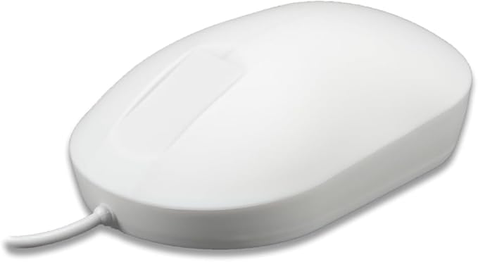 PUREKEYS Medical Mouse Touch Scroll USB-Cabled White
