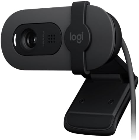 Logitech BRIO 105 Webcam - Graphite - 1920 x 1080 Video (Renewed)