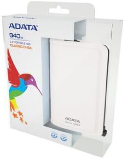 ADATA USA CH94-500GB 2.5PORTABLE HDD with wrap White
