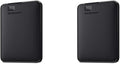 WD 4TB Elements Portable External Hard Drive HDD USB 3.0 Compatible with PC Mac PS4 &amp Xbox - WDBU6Y0040BBK-WESN &amp 2TB Elements Portable External Hard Drive HDD USB 3.0