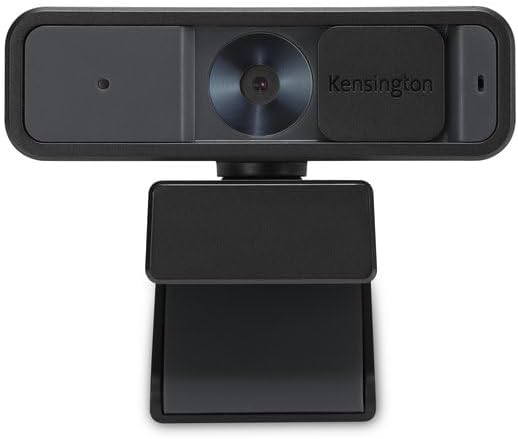 Kensington W2000 1080P Auto Focus Webcam Full HD 1080P/30fps Webcam with Microphone for Video Conferencing Software Control Privacy Shutter Compatible with Zoom/Skype/Teams (K81175WW)