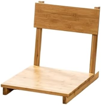 Portable Floor Chair Bedroom Living Room Tatami Chair Wooden Floor Tatami Lazy Chair Single Person Bay Window Chair with Back Support for Video-Gaming Reading Resting (Col