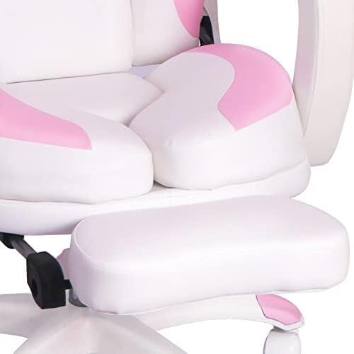 Gaming Chair Racing Style Ergonomic High-Back with Massage Lumbar Support Adjustable Swivel Office Desk Chair with Retractable Footrest 260-300lbs Capacity(Type R)
