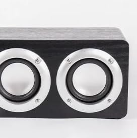 Home Theater System Speakers Bass Smart 5.1 Bluetooth Wood Wireless 12W Power Music Player Stereo Soundbar Boombox for TV Desktop Laptop Smartphone Tablet - Black