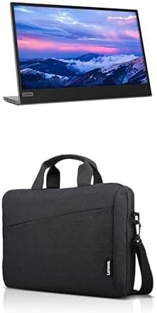 Lenovo L15 15.6 FHD Portable Monitor &amp T210 Laptop Messenger Bag for 15.6 Device