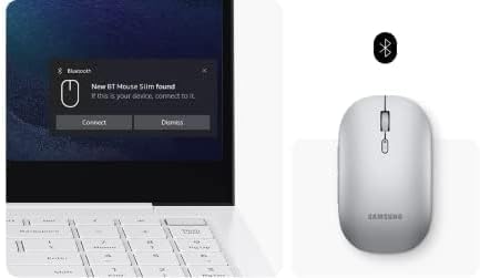 Samsung Bluetooth Wireless Mouse Slim Compact Silent for Laptop Tablet MacBook Android Windows - Black