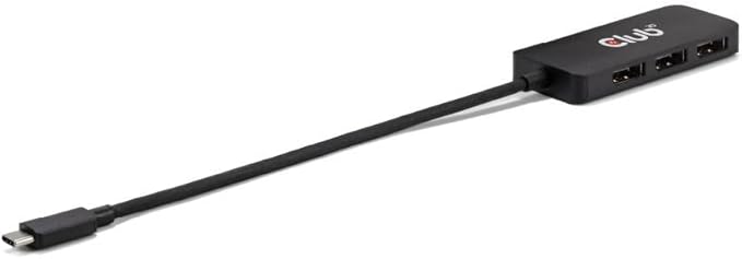 Club 3D CSV-1553 USB Type C(DP Alt-Mode 2.1) to DisplayPort Triple Monitor 4K60Hz M/F MST hub