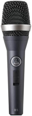 AKG D5S Professional Dynamic Vocal Microphone with On/Off Switch Black