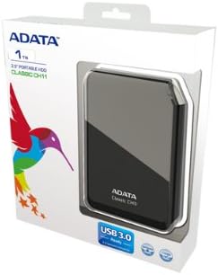 ADATA CH11 750 GB USB 3.0 External Hard Drive ACH11-750GU3-CBK (Black)