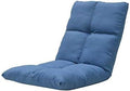 ELEFOCUS Floor Chair Folding Meditation Chair with Backrest Computer Chair on Single Bed Lazy Leisure Sofa 6-Position Adjustment(Blue)