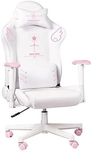 Gaming Chair Racing Style High-Back Ergonomic PU Leather Office Chair with Lumbar Support Adjustable Arms &amp Headrest