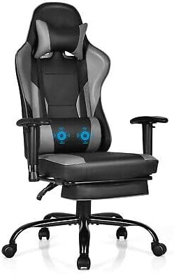 TM Replacement for/Fits Goplus Massage Gaming Chair Racing Computer High Back Swivel Recliner Home Grey Size : 28 x 26.5 x 47.5-51.5