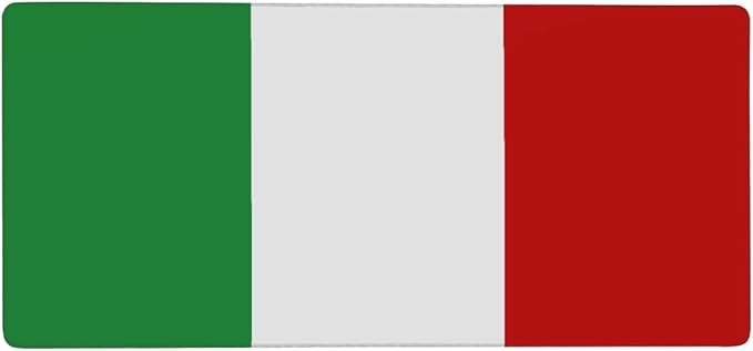 Large Mouse Mat Italian Flag Design Computer Mousepad with Non-Slip Rubber Base Waterproof Mouse Pad Desktop Keyboard Pad for GamerHome School Laptop Office Accessories35.4x15.7 in