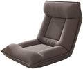 ELEFOCUS Foldable Adjustable Floor Chair Folding Floor Chair with 5 Positions Adjustable Backrest and Headrest(/Dark Gray)