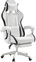Video Gaming Chair Racing Recliner with Footrest High Back Ergonomic Office Desk Chair Adjustable Armrests (Pink)(Blue)